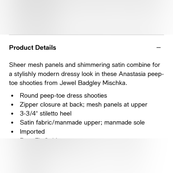 Badgley Mischka Anastasia Black Mesh Peep-Toe Dress Booties US Women's Size 9.5 - Picture 9 of 9